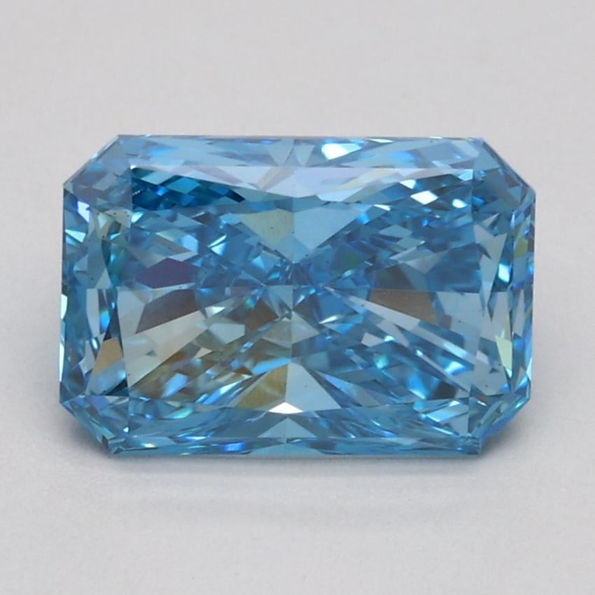 1.58 Ct. Fancy Vivid Blue Radiant Lab Grown Diamond