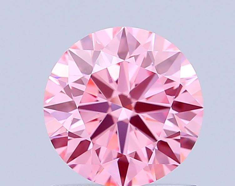 1.01 Ct. Fancy Vivid Pink Round Lab Grown Diamond