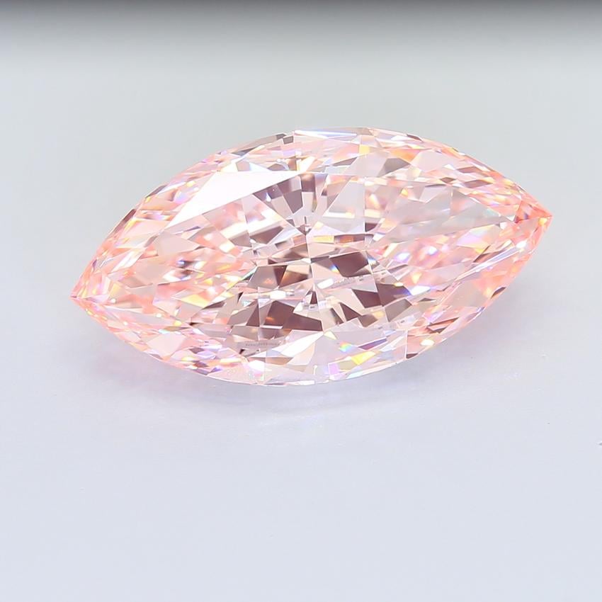 16.23 Ct. Fancy Intense Pink Marquise Lab Grown Diamond