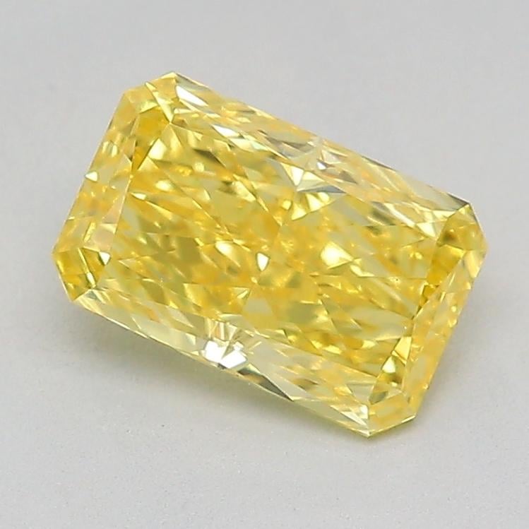 1.01 Ct. Fancy Vivid  Yellow Radiant Lab Grown Diamond