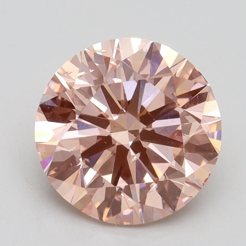 2.50 Ct. Fancy Intense Pink Round Lab Grown Diamond