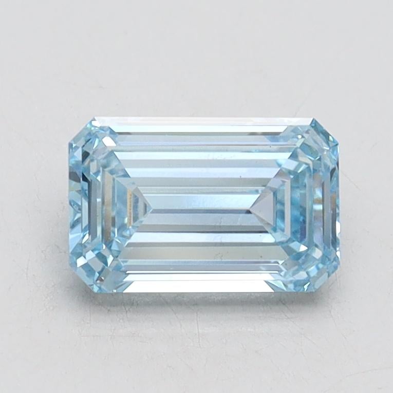 1.00 Ct. Fancy Intense Blue Emerald Lab Grown Diamond