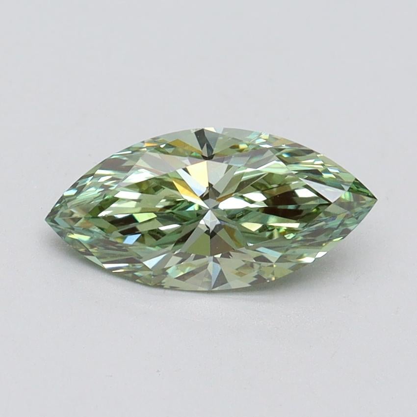 1.01 Ct. Fancy Vivid Green Marquise Lab Grown Diamond