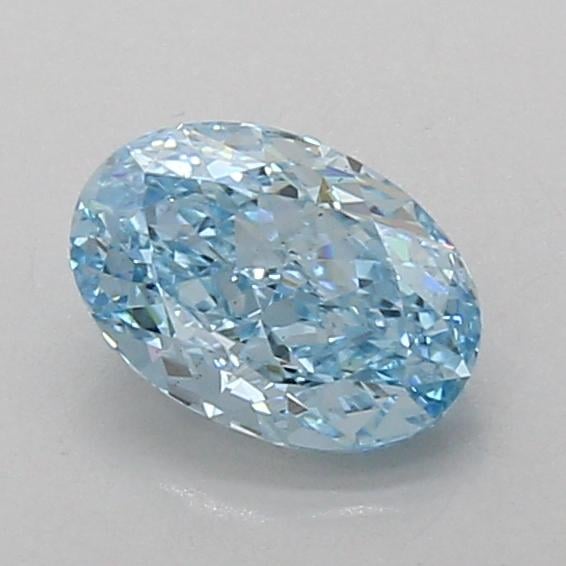 1.00 Ct. Fancy Vivid Blue Oval Lab Grown Diamond