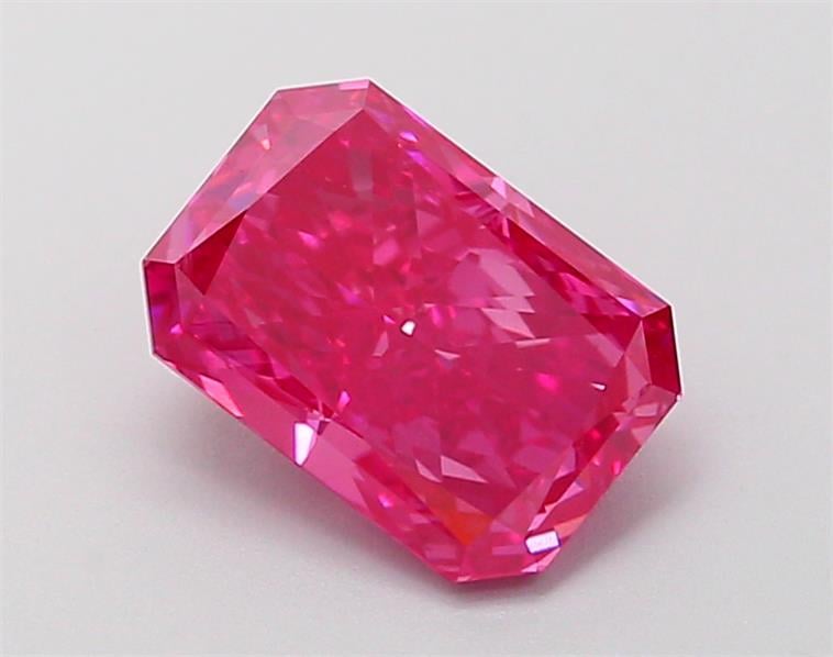 1.52 Ct. Fancy Vivid  Pink Radiant Lab Grown Diamond