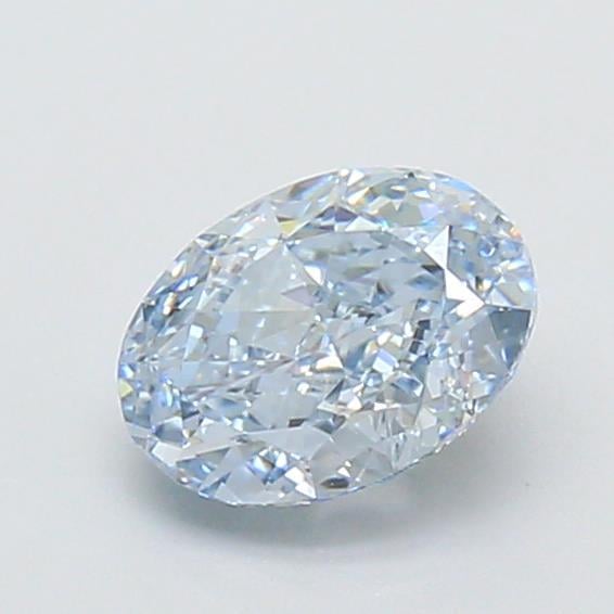 1.02 Ct. Fancy Vivid Blue Oval Lab Grown Diamond