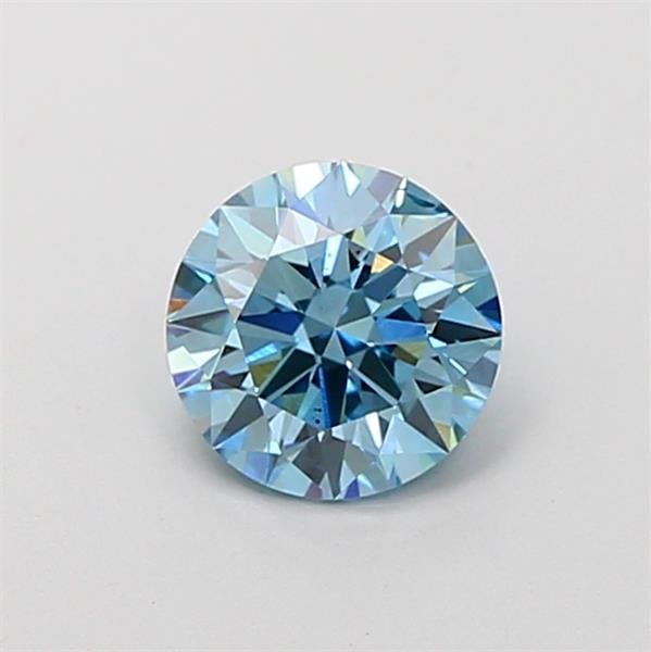 1.02 Ct. Fancy Vivid  Blue Round Lab Grown Diamond