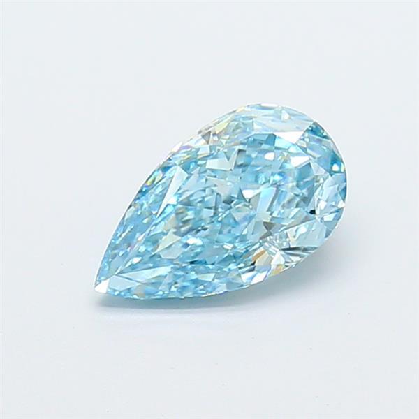 1.10 Ct. Fancy Vivid Blue Pear Lab Grown Diamond