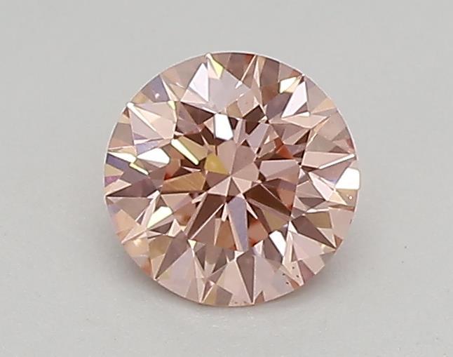 0.36 Ct. Fancy Vivid Pink Round Lab Grown Diamond