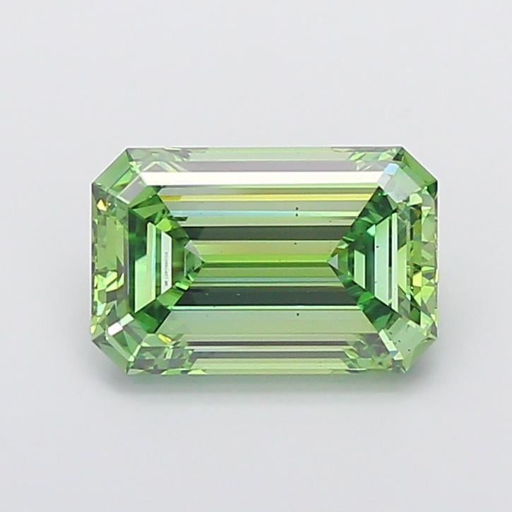 5.23 Ct. Fancy Vivid Green Emerald Lab Grown Diamond