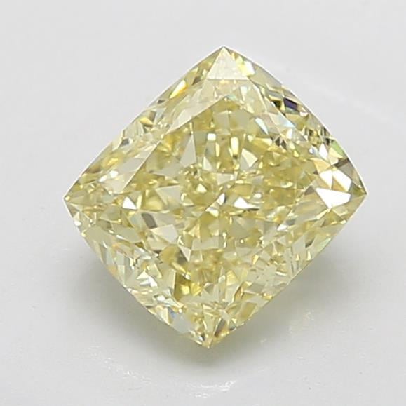 3.06 Ct. Fancy Intense Yellow Cushion Lab Grown Diamond