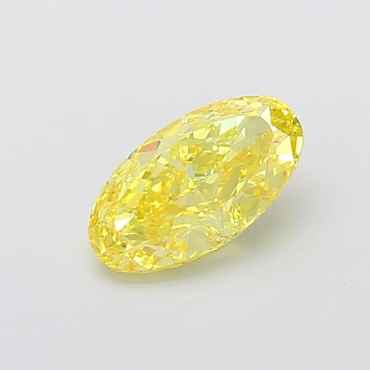 2.08 Ct. Fancy Intense  Yellow Oval Lab Grown Diamond