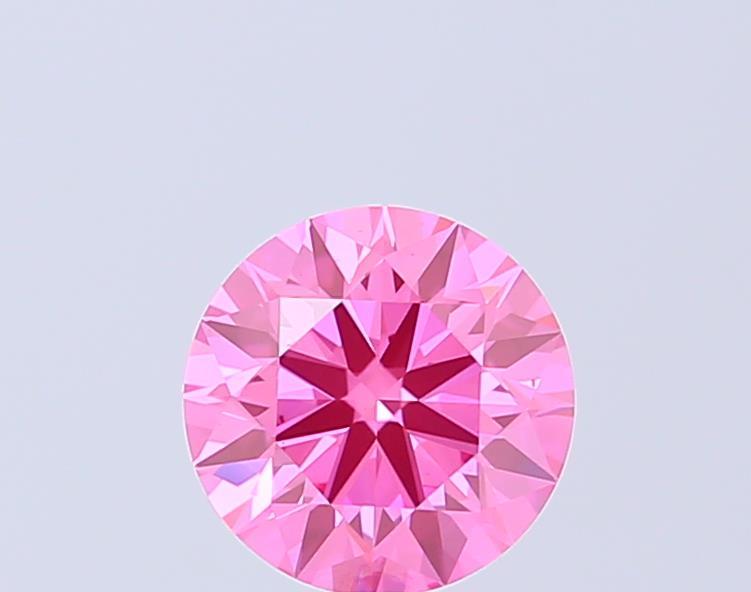 1.31 Ct. Fancy Vivid Pink Round Lab Grown Diamond