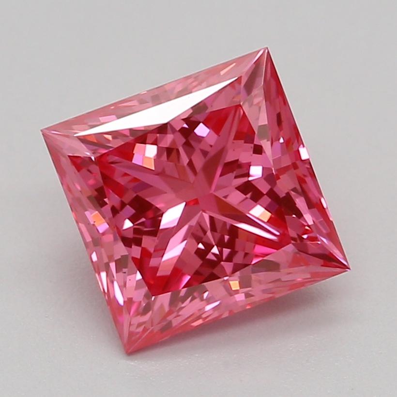 1.09 Ct. Fancy Vivid Pink Princess Lab Grown Diamond