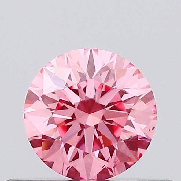 0.30 Ct. Fancy Vivid Pink Round Lab Grown Diamond