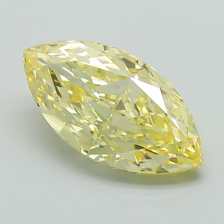 3.01 Ct. Fancy Intense Yellow Marquise Lab Grown Diamond
