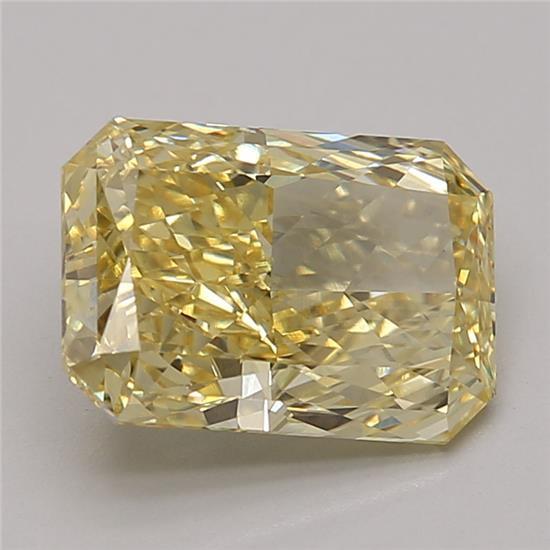 3.26 Ct. Fancy Intense Yellow Radiant Lab Grown Diamond