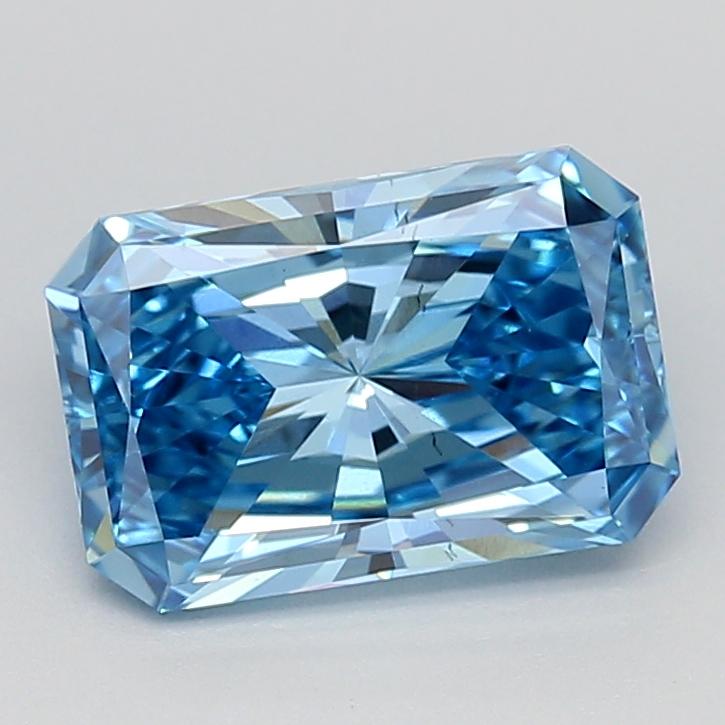 1.5 Ct. Fancy Vivid Blue Radiant Lab Grown Diamond