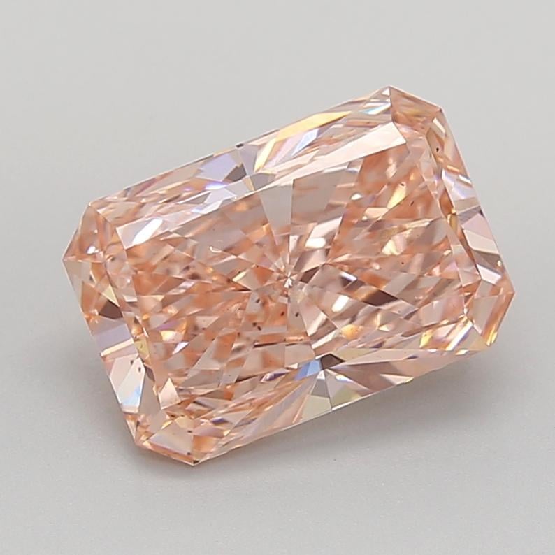 3.61 Ct. Fancy Intense  Pink Radiant Lab Grown Diamond