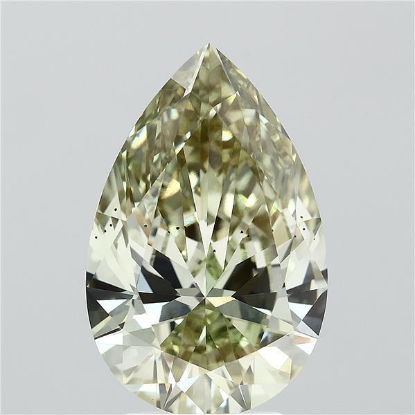 4.01 Ct. Fancy Green Pear Lab Grown Diamond