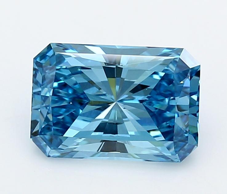 2.03 Ct. Fancy Vivid  Blue Radiant Lab Grown Diamond