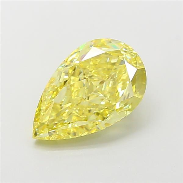 2.50 Ct. Fancy Intense Yellow Pear Lab Grown Diamond