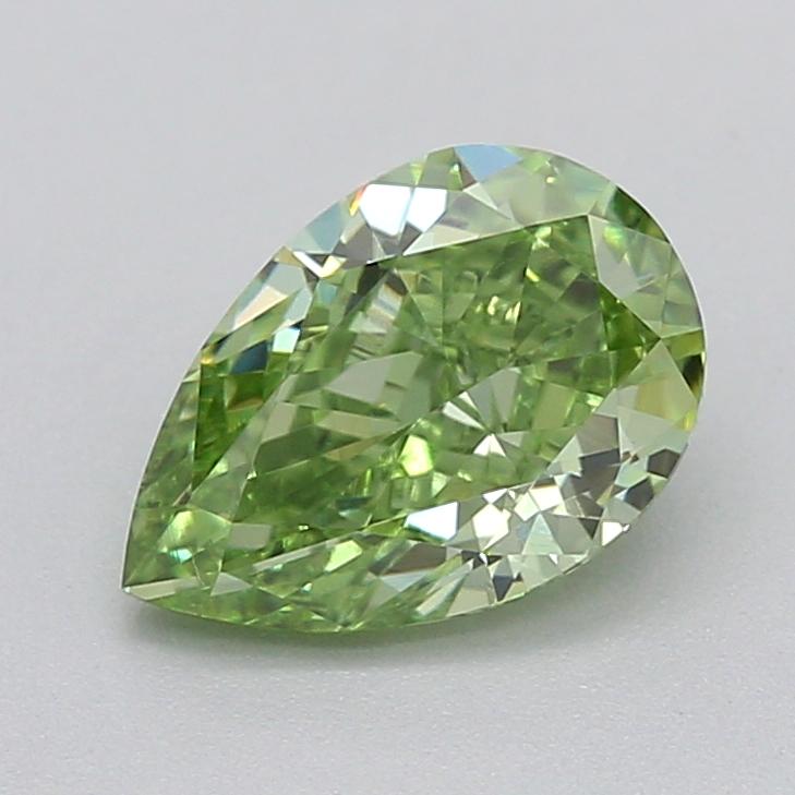 0.70 Ct. Fancy Vivid  Green Pear Lab Grown Diamond