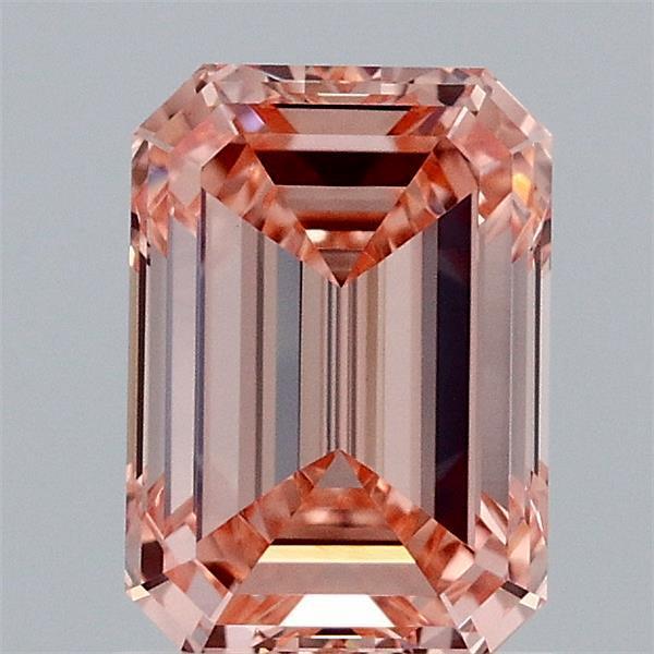 1.50 Ct. Fancy Intense Orange Pink Emerald Lab Grown Diamond