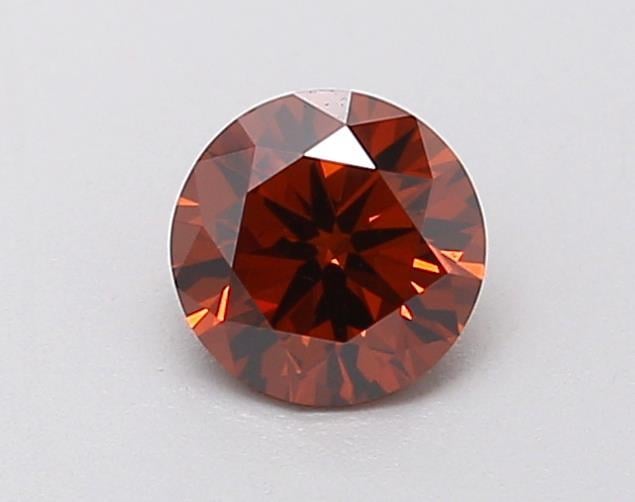 0.93 Ct. Fancy Deep  Orange Round Lab Grown Diamond