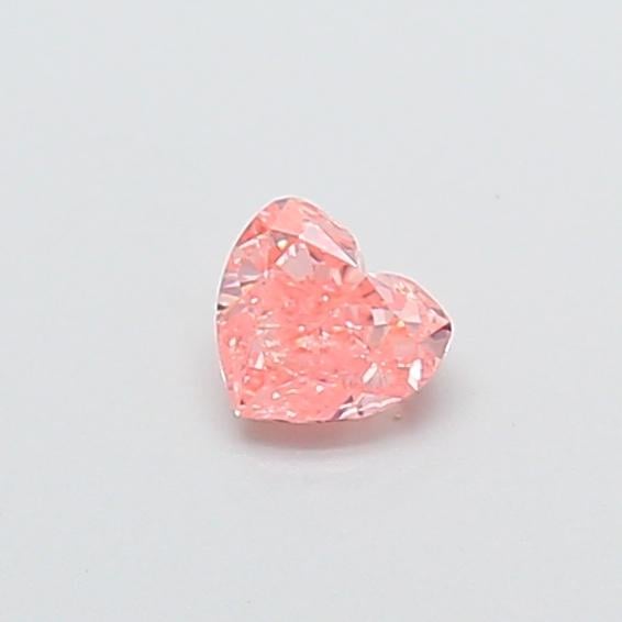 0.28 Ct. Fancy Vivid  Pink Heart Lab Grown Diamond