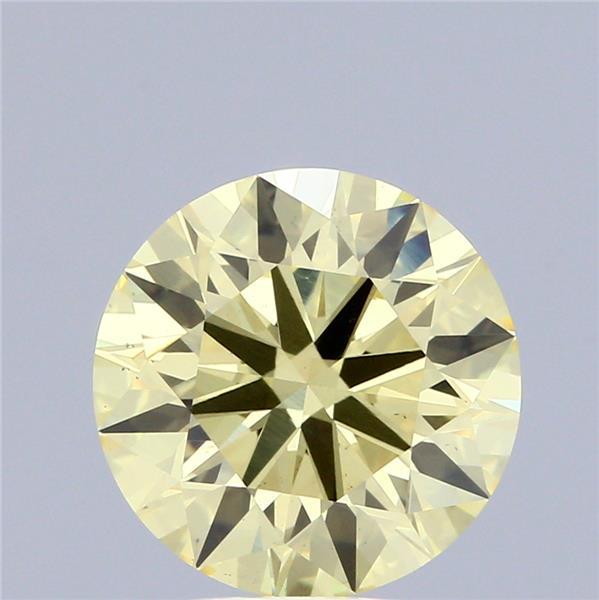 4.21 Ct. Fancy Intense Yellow Round Lab Grown Diamond