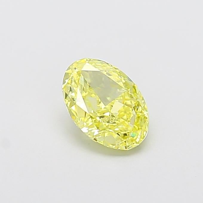 1.01 Ct. Fancy Intense  Yellow Oval Lab Grown Diamond