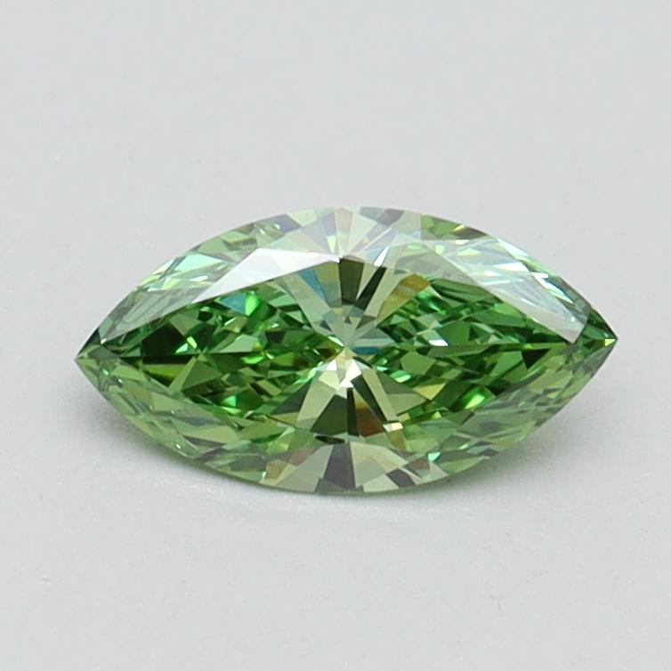 0.50 Ct. Fancy Vivid Green Marquise Lab Grown Diamond