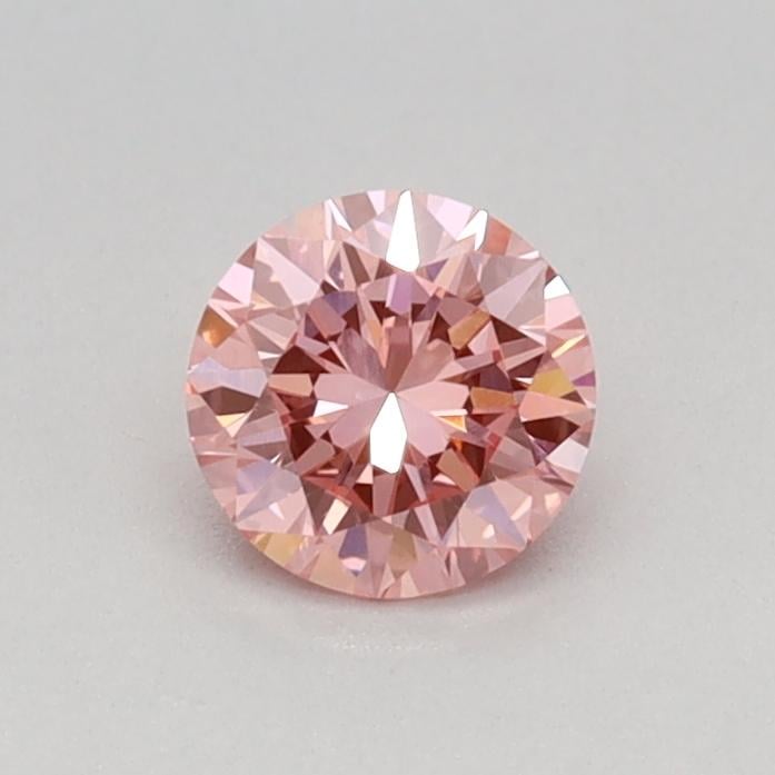 0.32 Ct. Fancy Vivid Pink Round Lab Grown Diamond