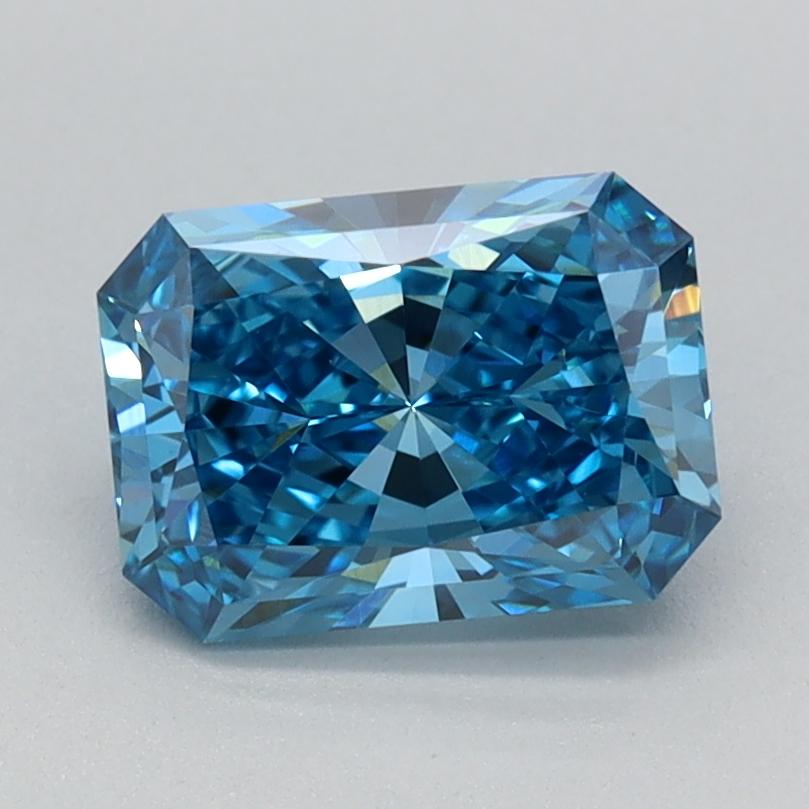 1.09 Ct. Fancy Vivid Blue Radiant Lab Grown Diamond