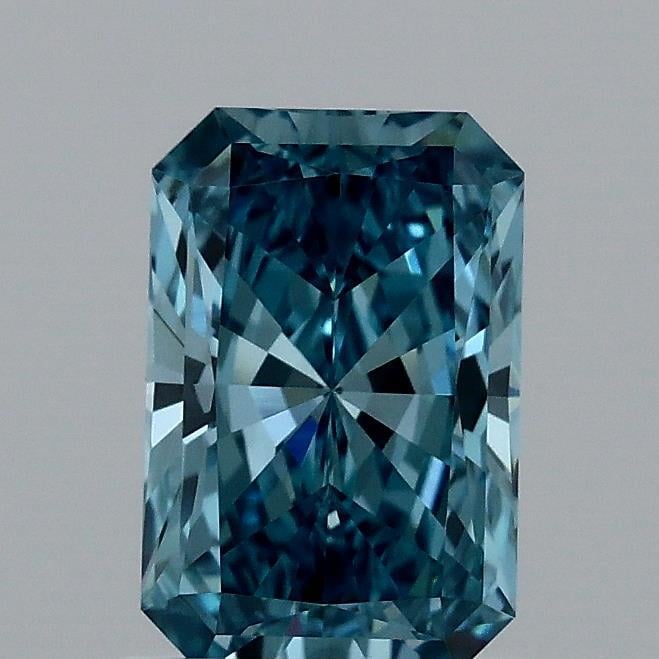 1.09 Ct. Fancy Vivid Blue Radiant Lab Grown Diamond
