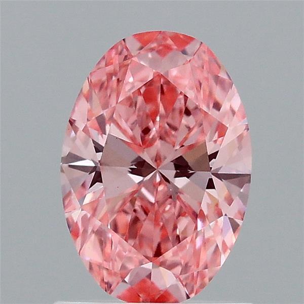 1.06 Ct. Fancy Vivid Pink Oval Lab Grown Diamond