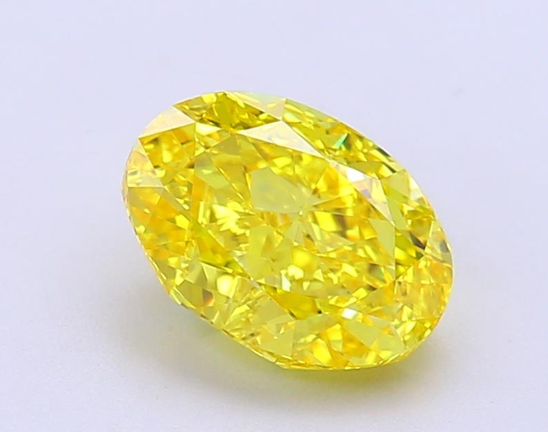 2.01 Ct. Fancy Vivid Yellow Oval Lab Grown Diamond
