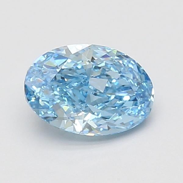 0.96 Ct. Fancy Vivid Blue Oval Lab Grown Diamond