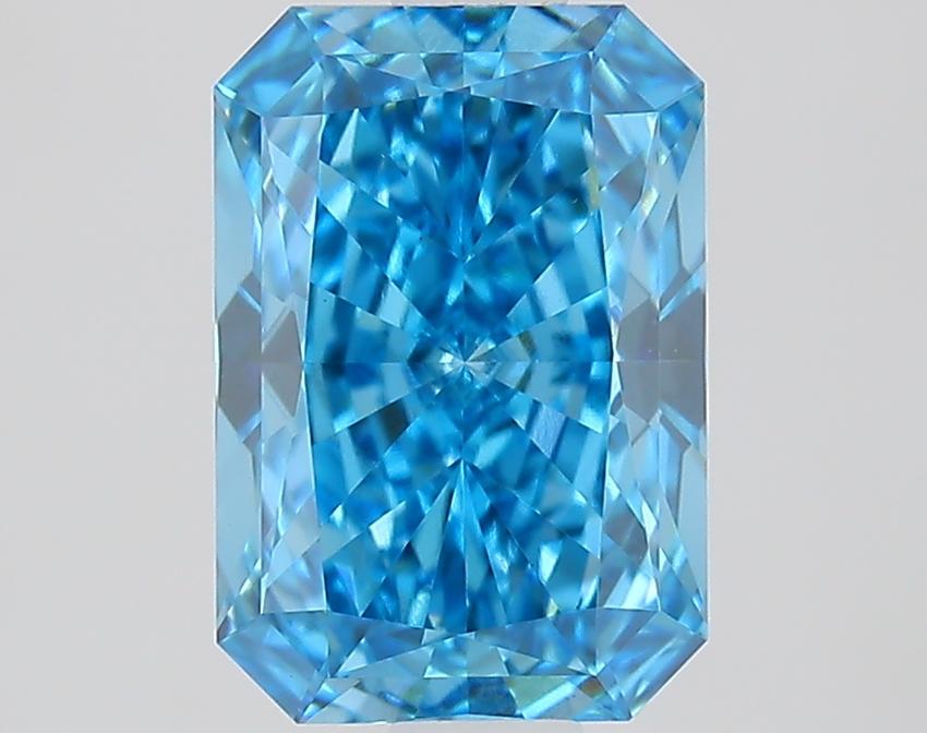1.53 Ct. Fancy Vivid Blue Radiant Lab Grown Diamond