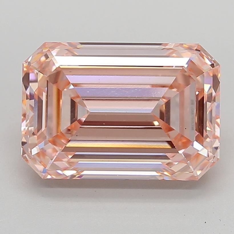 7.05 Ct. Fancy Intense  Pink Emerald Lab Grown Diamond