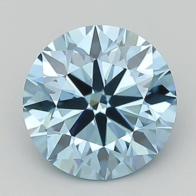 1.51 Ct. Fancy Vivid  Blue Round Lab Grown Diamond