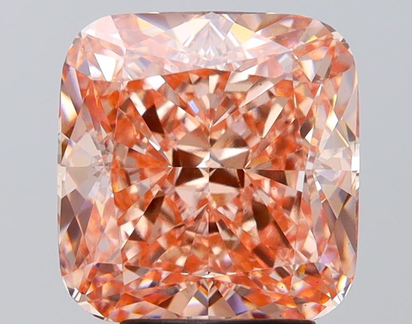 4.57 Ct. Fancy Intense Pink Cushion Lab Grown Diamond