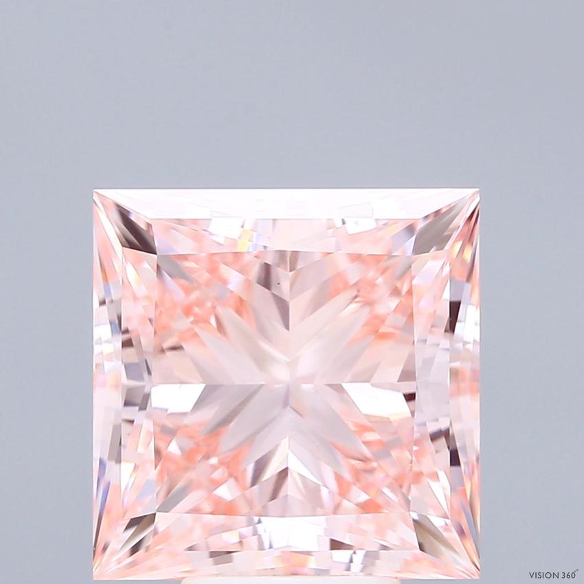 7.50 Ct. Fancy Intense Pink Princess Lab Grown Diamond