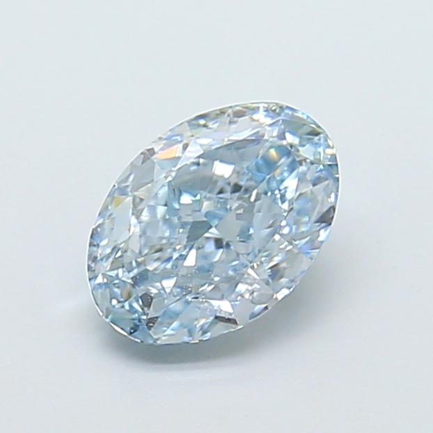 1.23 Ct. Fancy Intense Blue Oval Lab Grown Diamond
