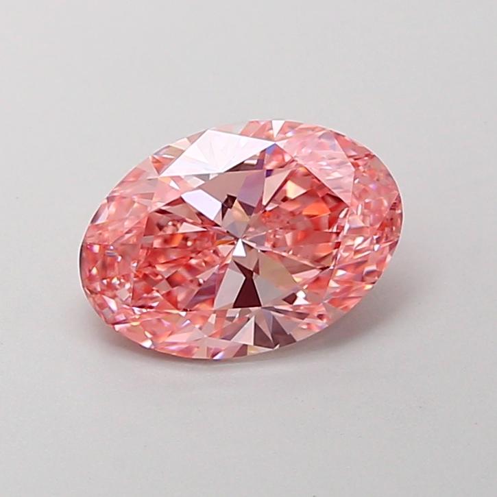 1.51 Ct. Fancy Vivid Pink Oval Lab Grown Diamond