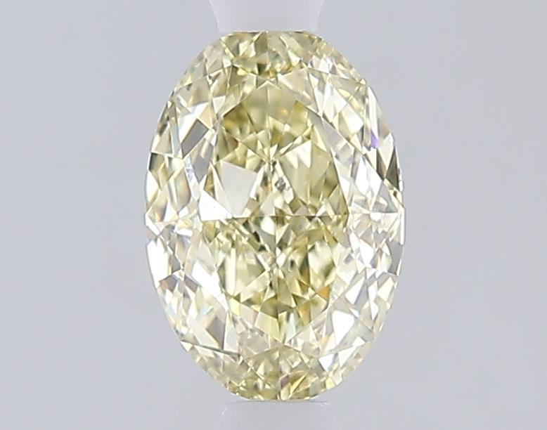 1.10 Ct. Fancy Light  Yellow Oval Lab Grown Diamond