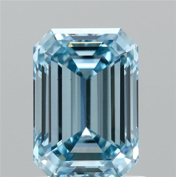 1.50 Ct. Fancy Vivid Blue Emerald Lab Grown Diamond