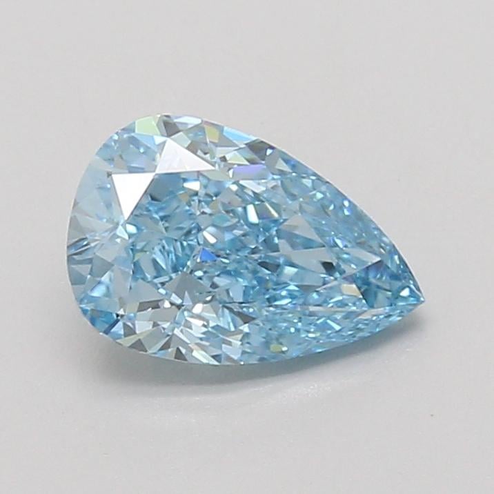 1.47 Ct. Fancy Vivid Blue Pear Lab Grown Diamond
