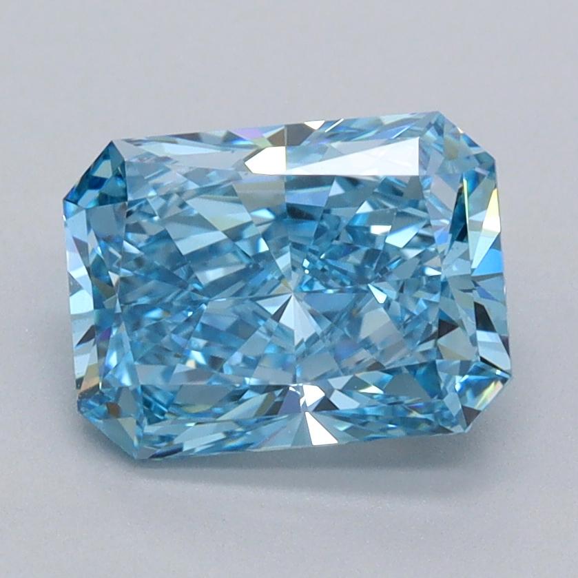 2.04 Ct. Fancy Vivid  Blue Radiant Lab Grown Diamond
